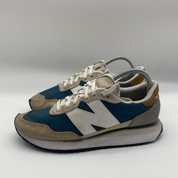 Mens Size 8 New Balance 237 Beige Dark Moonstone Athletic Shoes Sneakers MS237VF - Picture 4 of 11